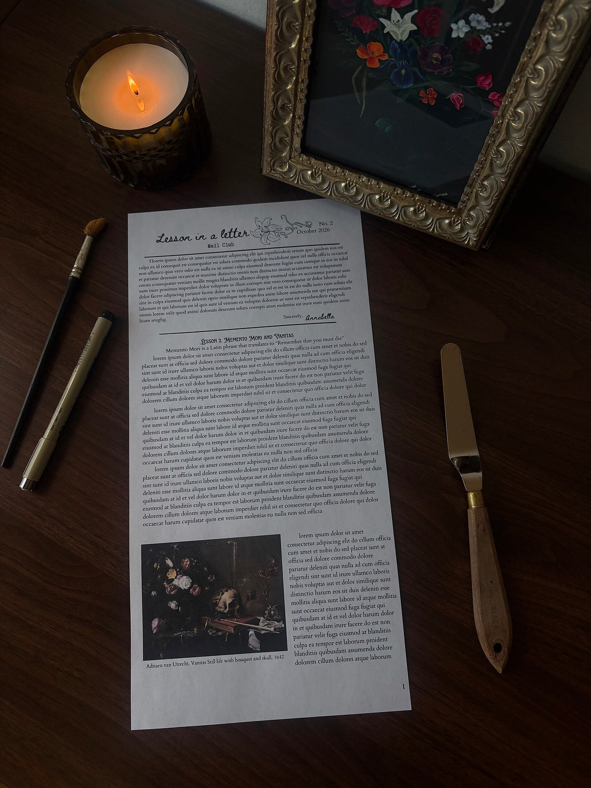 Lesson in a Letter (Monthly Mail Club)
