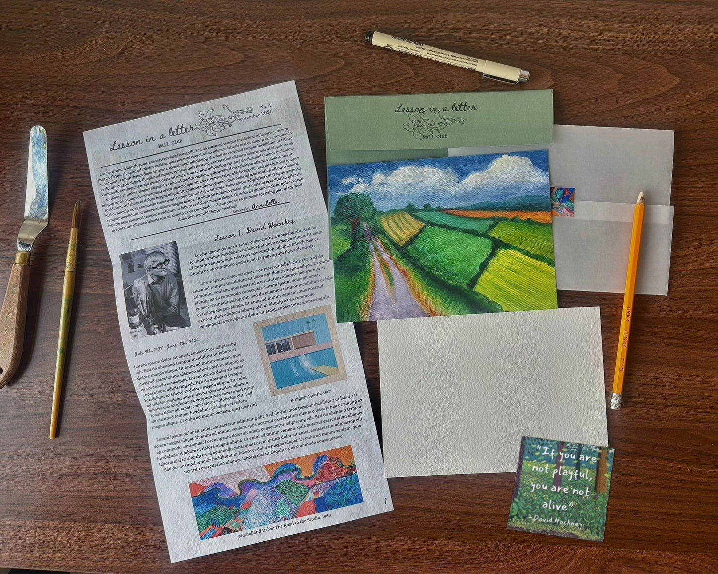 Lesson in a Letter (Monthly Mail Club)